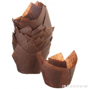 Regency Wraps Tulip Baking Cups Standard 24-Count Brown - B003A02Y2O